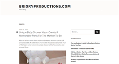 Desktop Screenshot of brioryproductions.com